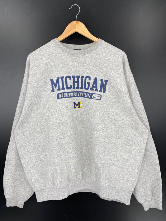 00' NIKE MICHIGAN Size XL Vintage Sweat-Shirt / K3245