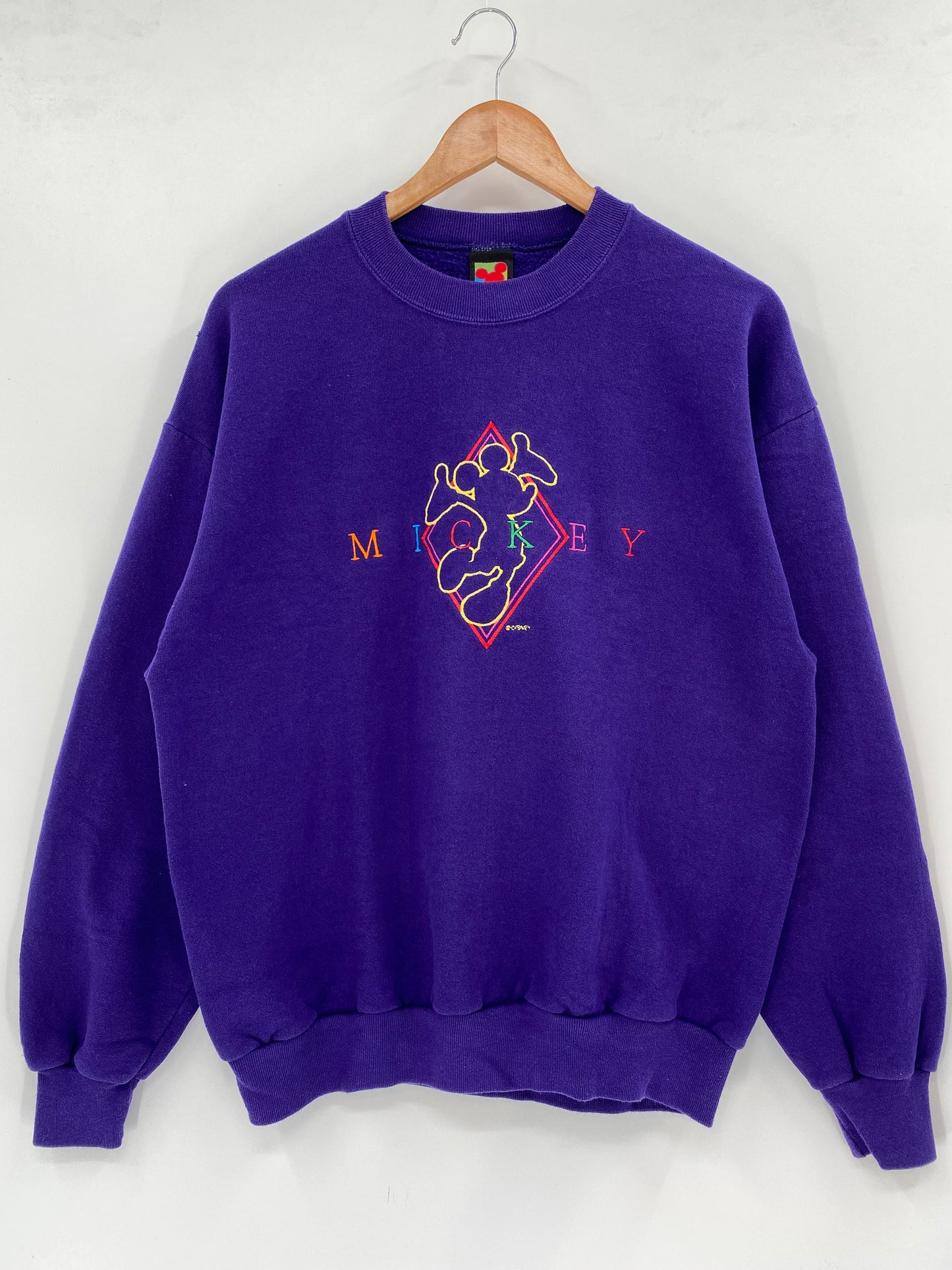 90's DISNEY MICKEY Made in USA Size L Vintage Sweat-shirt / A3053