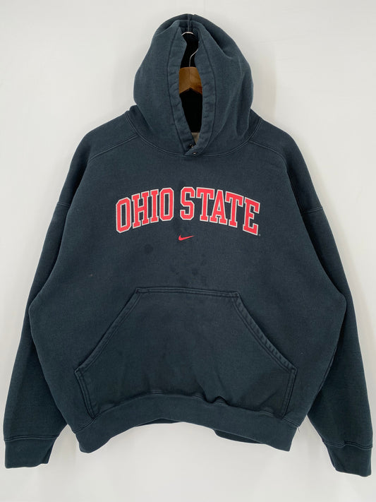 90's NIKE  OHIO STATE Size XL Vintage Hoodie Sweat-Shirt / K3511