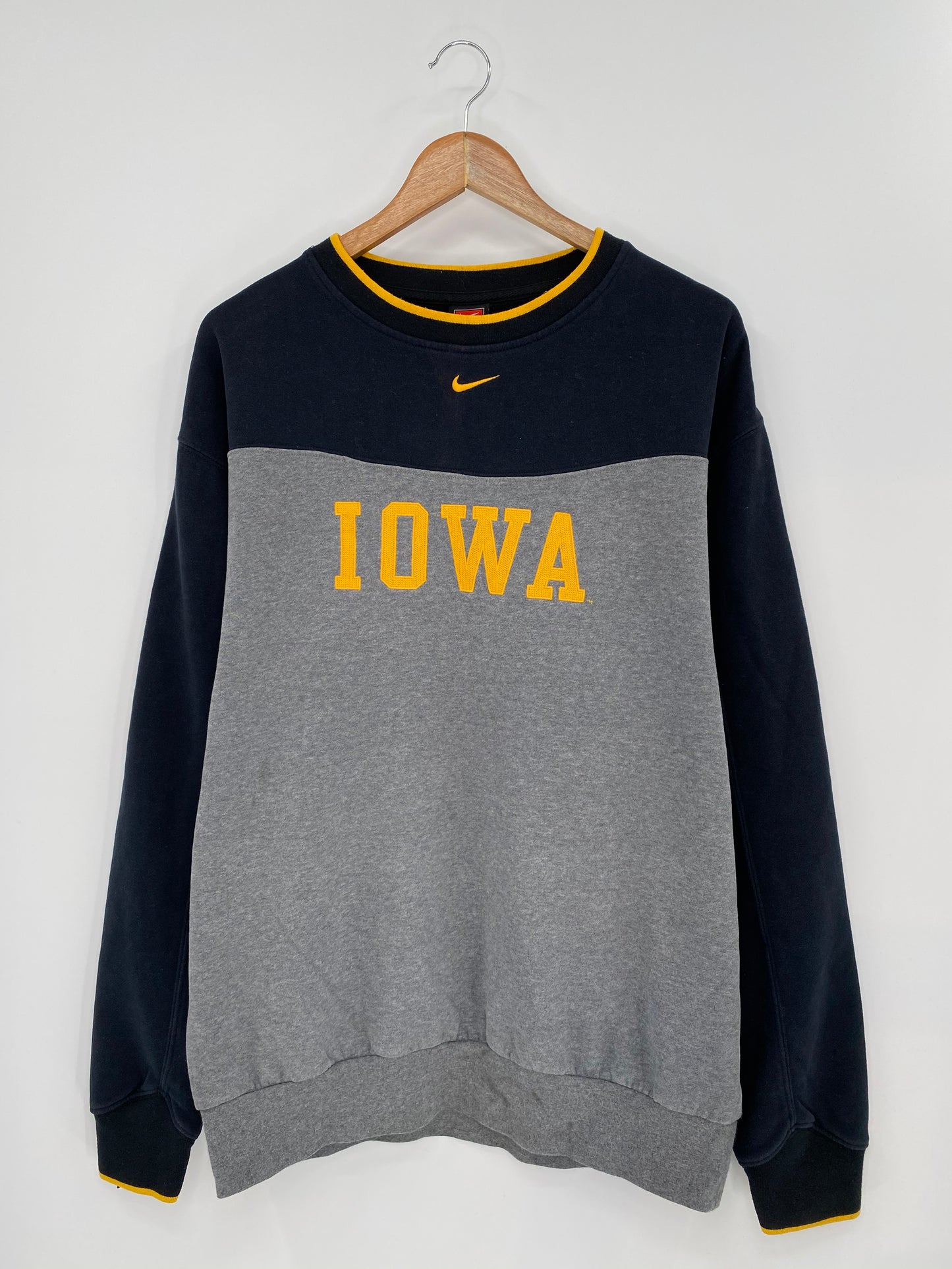 00' NIKE IOWA Size L Vintage Sweat-shirt / 8362