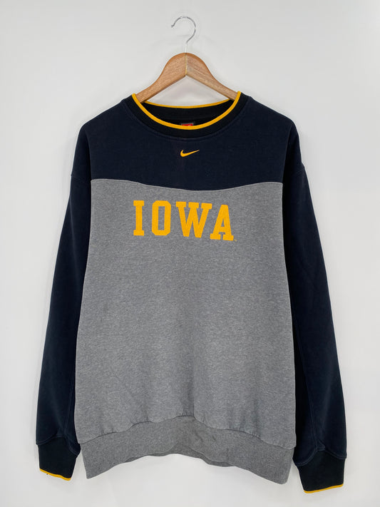 00' NIKE IOWA Size L Vintage Sweat-shirt / 8362