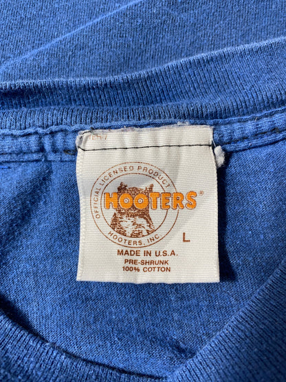 90’s HOOTERS Made in USA Size L Vintage T-Shirts / A6216