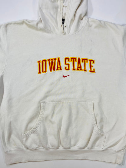 90's NIKE IOWA STATE Size XXL Vintage Hoodie Sweat-shirt  / 6132