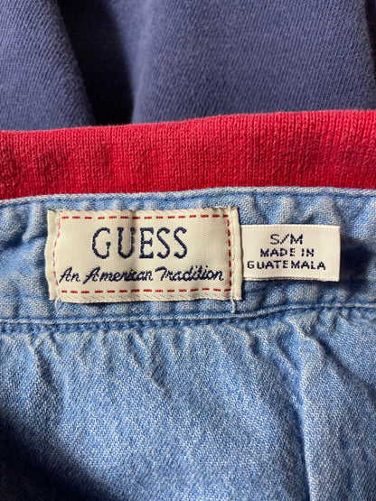 Vintage GUESS JEANS Size S-M Vintage Rugby-Shirt / K3996