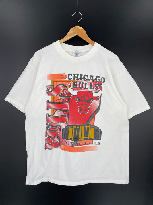 90’s CHICAGO BULLS Size XL Vintage T-shirt / K9394