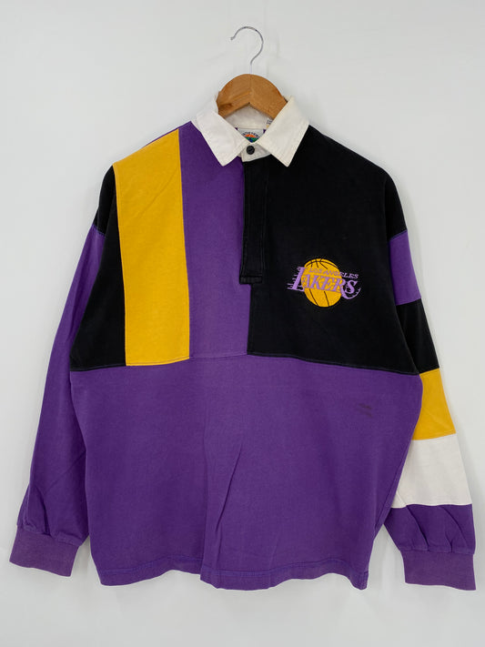 90’s LOS ANGELES LAKERS Size L Vintage Rugby-Shirt / K3707