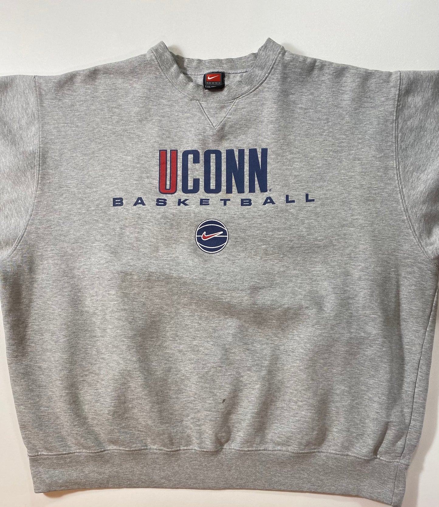 90’s NIKE UCONN BASKETBALL Size XXL Vintage Sweat-shirt / 6789