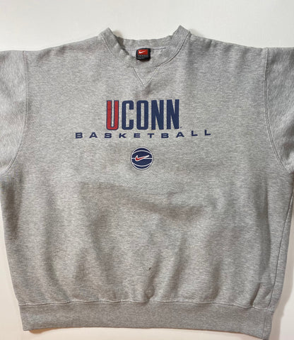 90’s NIKE UCONN BASKETBALL Size XXL Vintage Sweat-shirt / 6789