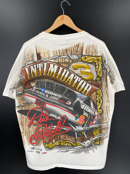 00’ NASCAR DALE EARNHARDT Made in USA Size L Vintage Racing T-shirt / k1791
