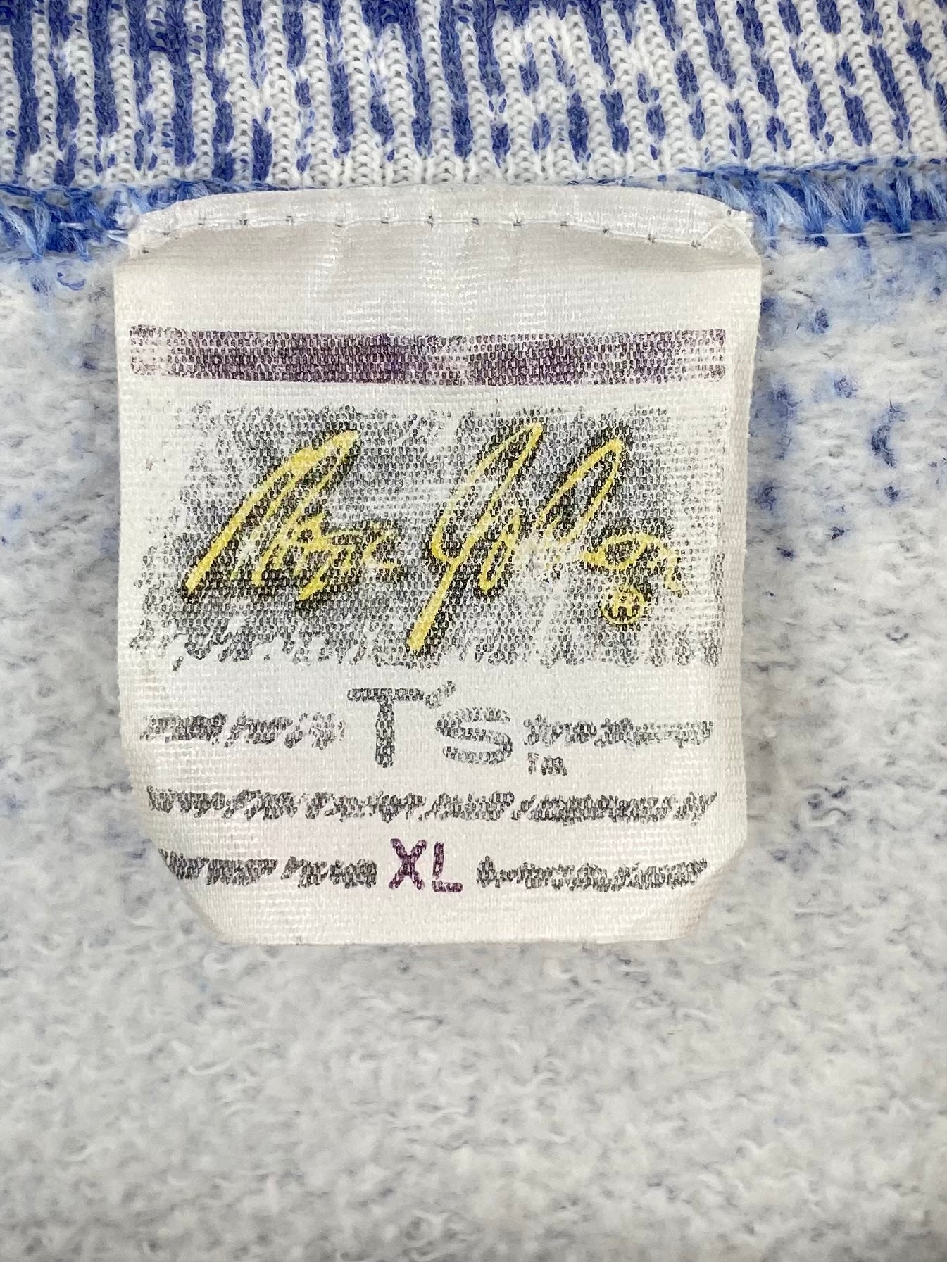 90’s DALLAS COWBOYS All Over Print Made in USA Size XL Vintage NFL Sweat-shirt / 7554
