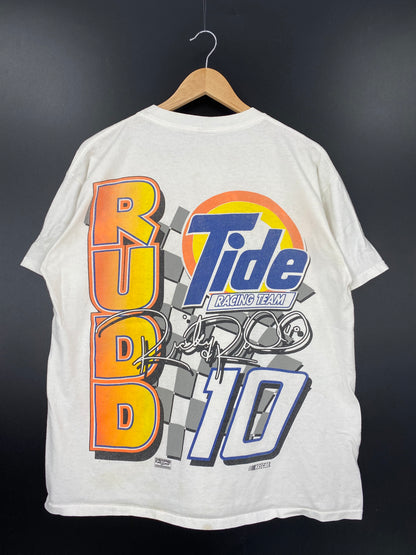 Vintage RICKY RUDD  No Tag Approx Size L Racing T-Shirt / K1578