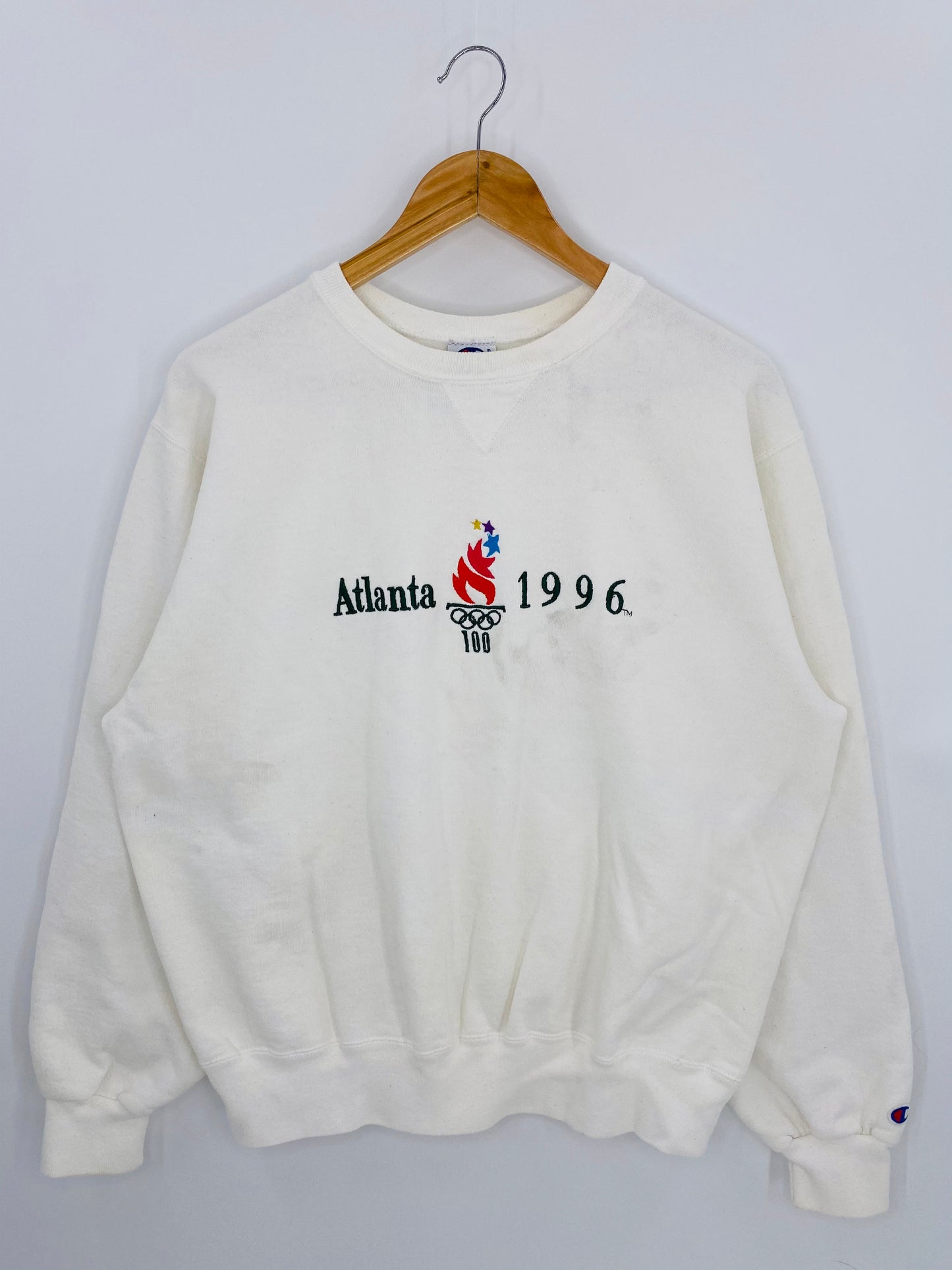 1996 Atlanta Olympic x Champion Made in USA Size XL Vintage Sweat-shirt / 6925