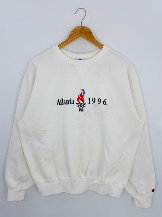 1996 Atlanta Olympic x Champion Made in USA Size XL Vintage Sweat-shirt / 6925