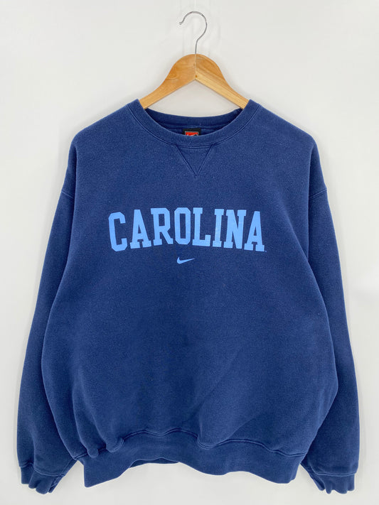 90’s NIKE CAROLINA Size L Vintage Sweat-shirt / 6858