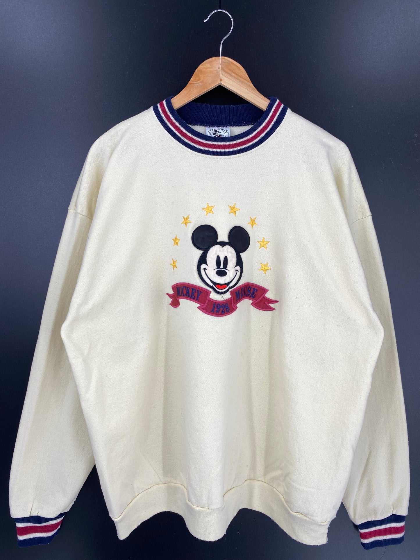 90’s  DISNEY MICKEY Made in USA Size XL Vintage Sweat-Shirts / A288
