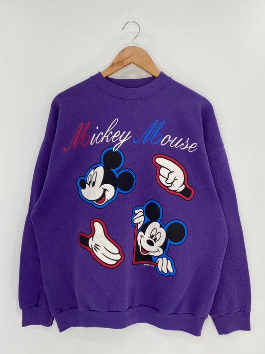 90’s DISNEY MICKEY Made in USA Size XL Vintage Sweat-shirt / K8134