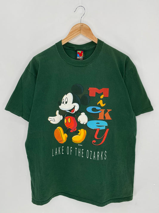 90's DISNEY MICKEY Made in USA Size XL Vintage T-shirt  / 6113