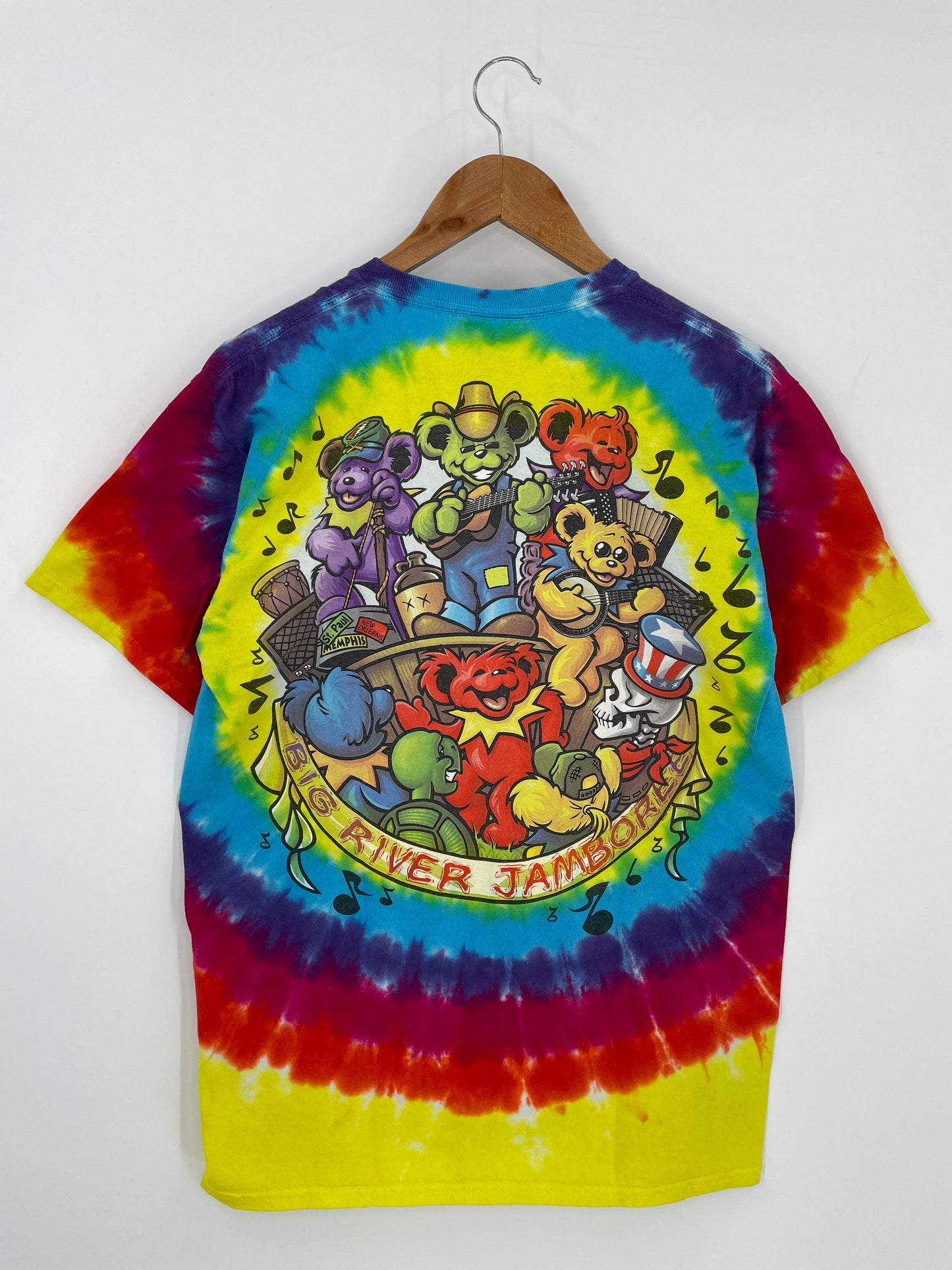 00’ BIG RIVER JAMBOREE GRATEFUL DEAD Size M Vintage Music T-Shirt / E1856T