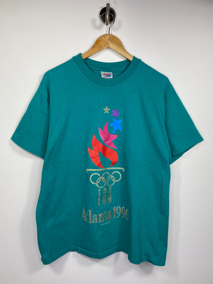 1996 Atlanta Olympic Made in USA Vintage Size L T-Shirt / 5229
