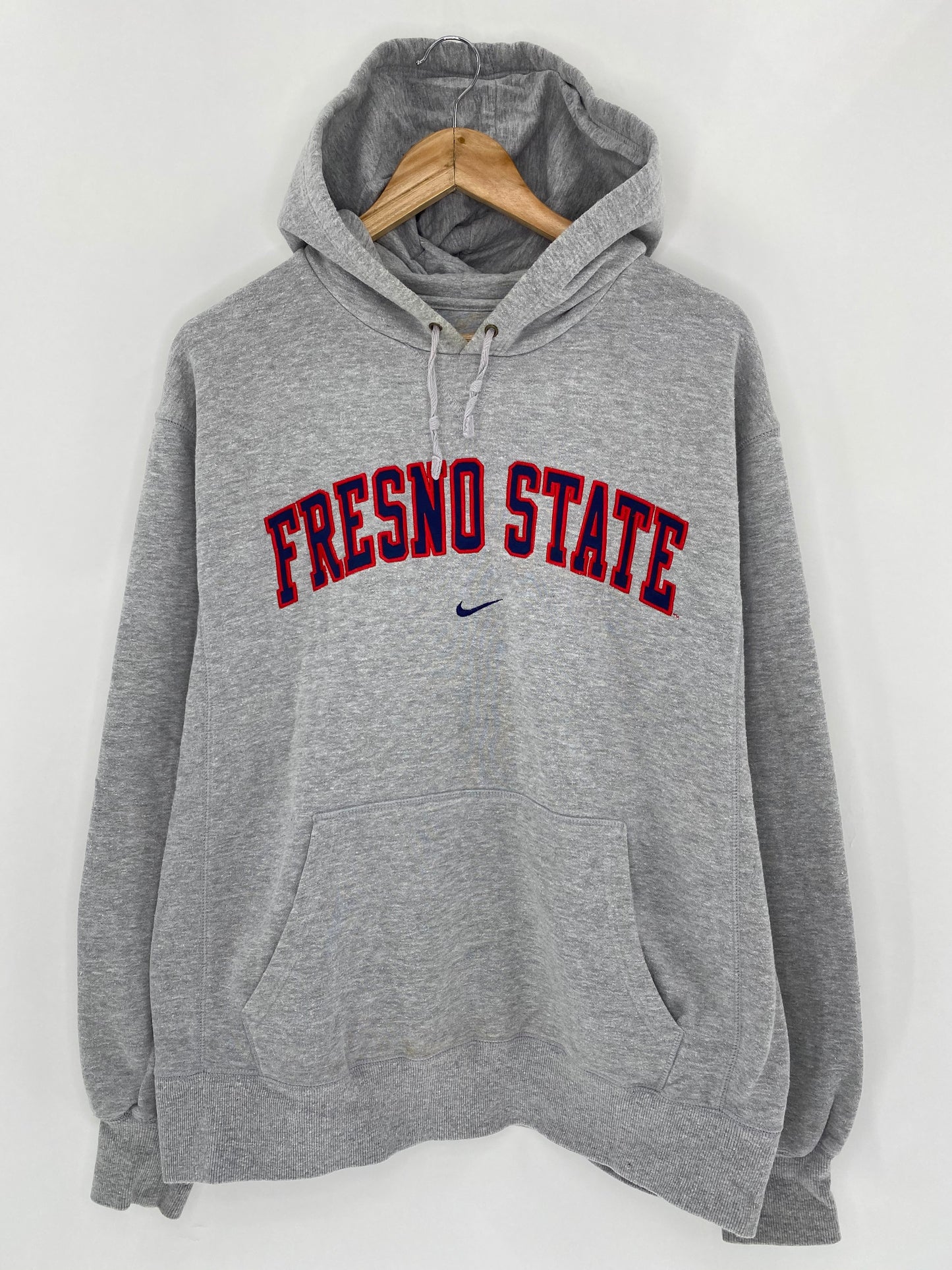 00' NIKE FRESNO STATE Size L Vintage Hoodie Sweat-Shirt / 5794