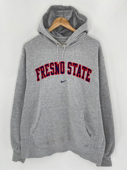 00' NIKE FRESNO STATE Size L Vintage Hoodie Sweat-Shirt / 5794