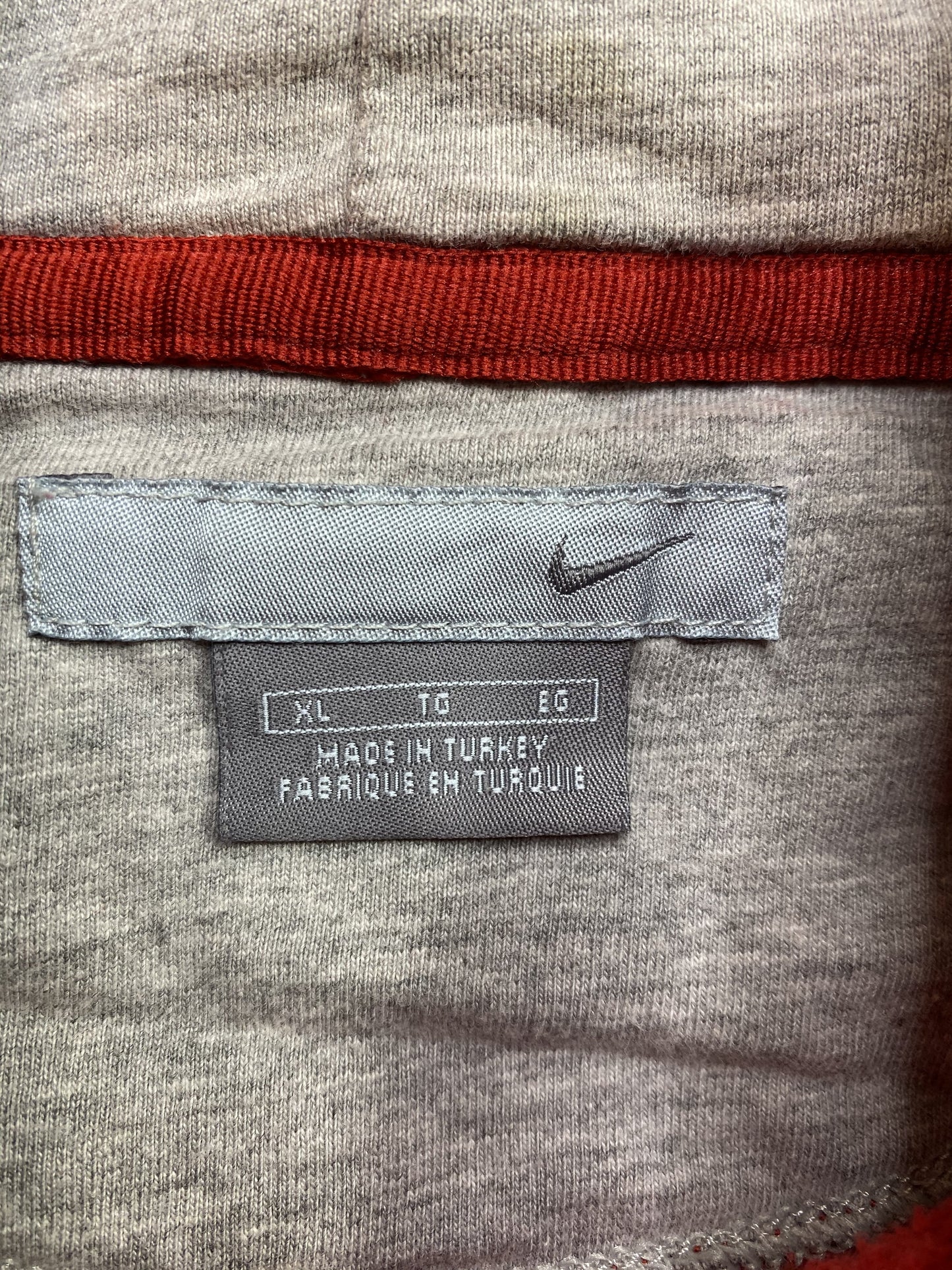 00’ NIKE MINI SWOOSH Zip-Up Size XL Vintage Hoodie Sweat-Shirt / G4493S