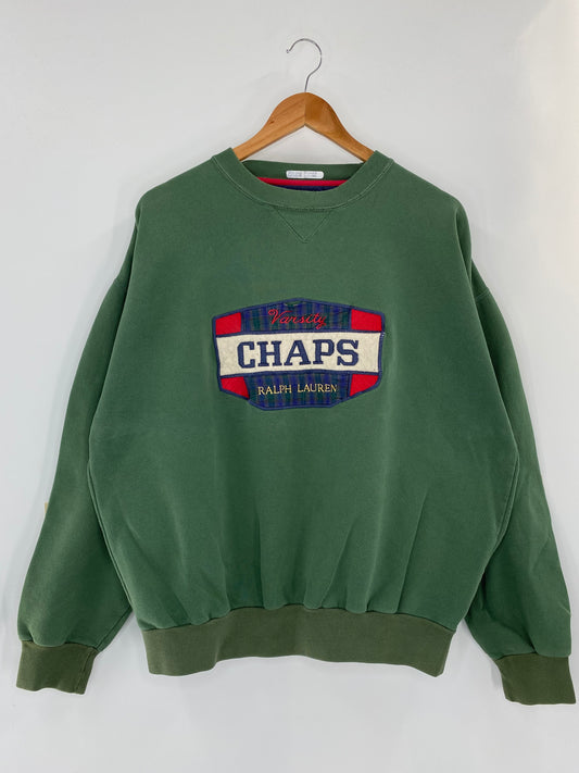 90’s CHAPS RALPH LAUREN Size M Vintage Sweat-shirt / K3821