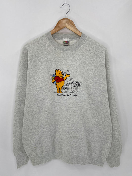 Vintage Pooh Disney Size XL Vintage Sweat-shirt   / 5933