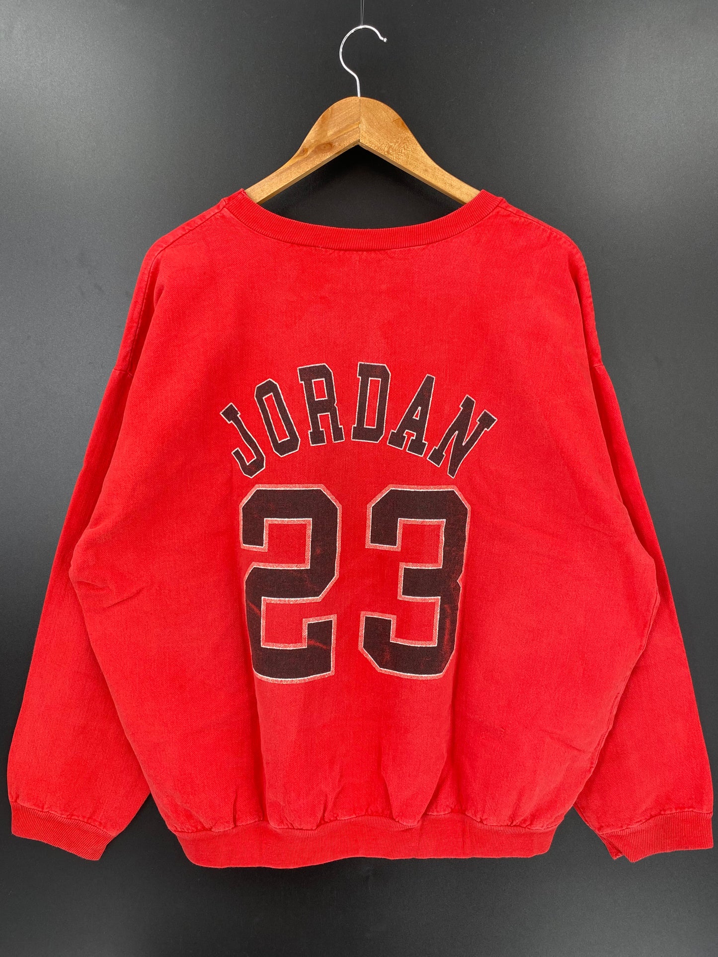 90's CHICAGO BULLS JORDAN 23 Size L Vintage NBA Sweat-Shirts / K2107