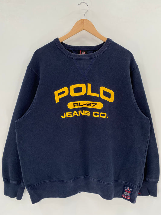 Vintage POLO JEANS COMPANY RALPH LAUREN Size XL Sweat-Shirt  / K1836