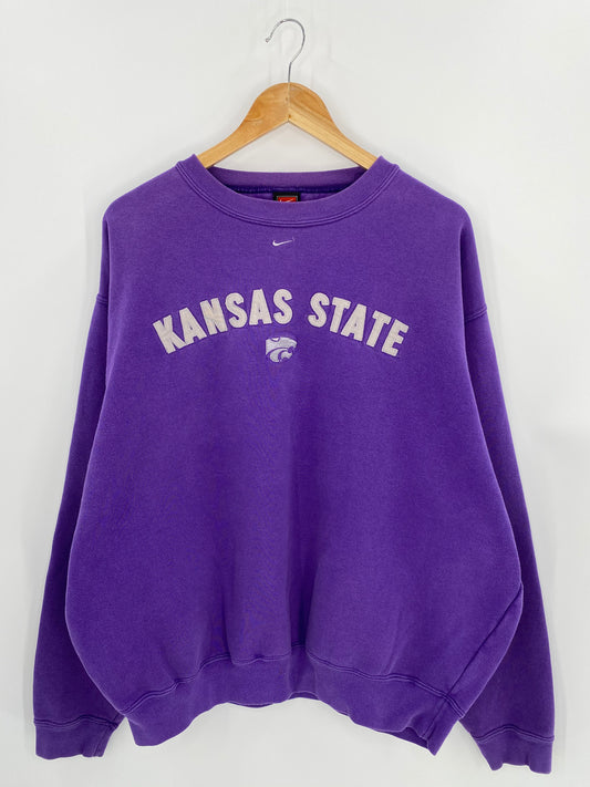 90’s NIKE KANSAS STATE Size XL Vintage Sweat-shirt / 6788