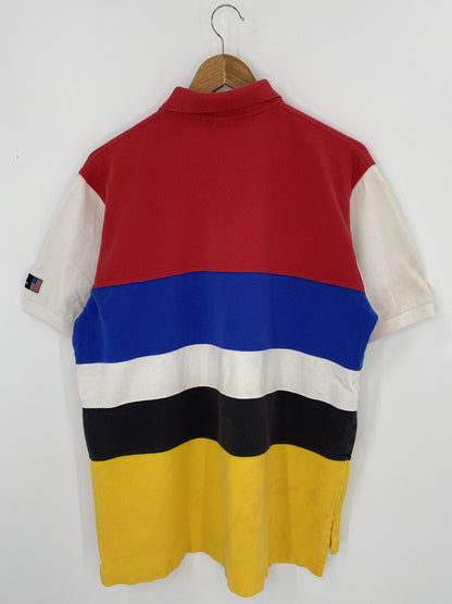 .90’s POLO RALPH LAUREN SPORT Size L Vintage Polo-Shirts / A7346