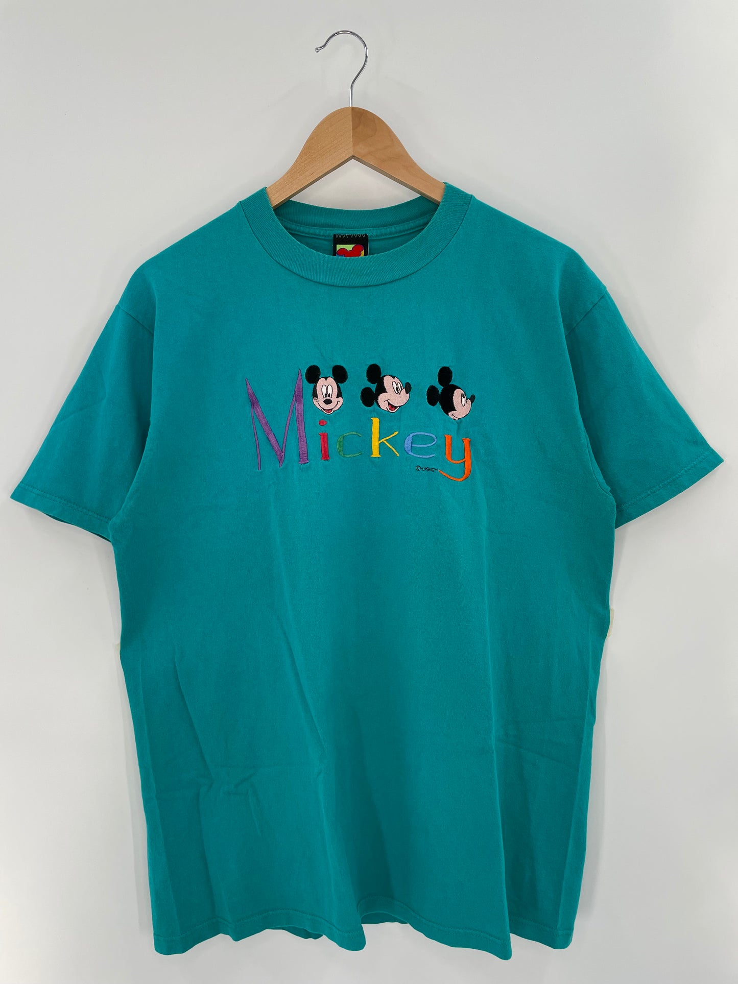90’ DISNEY MICKEY Size No Tag (Approx.XL) Vintage T-Shirt / K2587