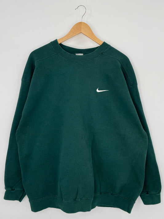 90's NIKE MINI SWOOSH Made in USA Size XL Vintage Sweat-Shirt / K3153