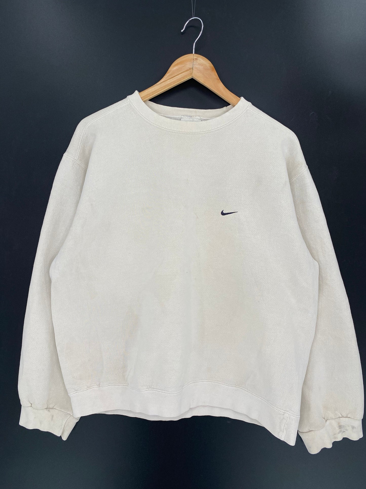 90’s NIKE Mini Swoosh Made in USA Size L Vintage Sweat-shirt / 7831