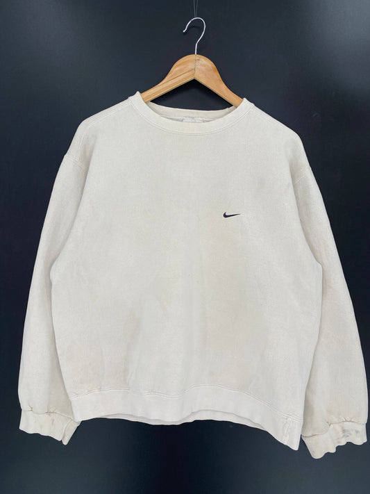 90’s NIKE Mini Swoosh Made in USA Size L Vintage Sweat-shirt / 7831