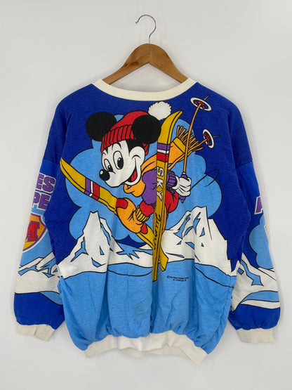 80’s DISNEY MICKEY Size L Vintage Sweat-shirt / K8700