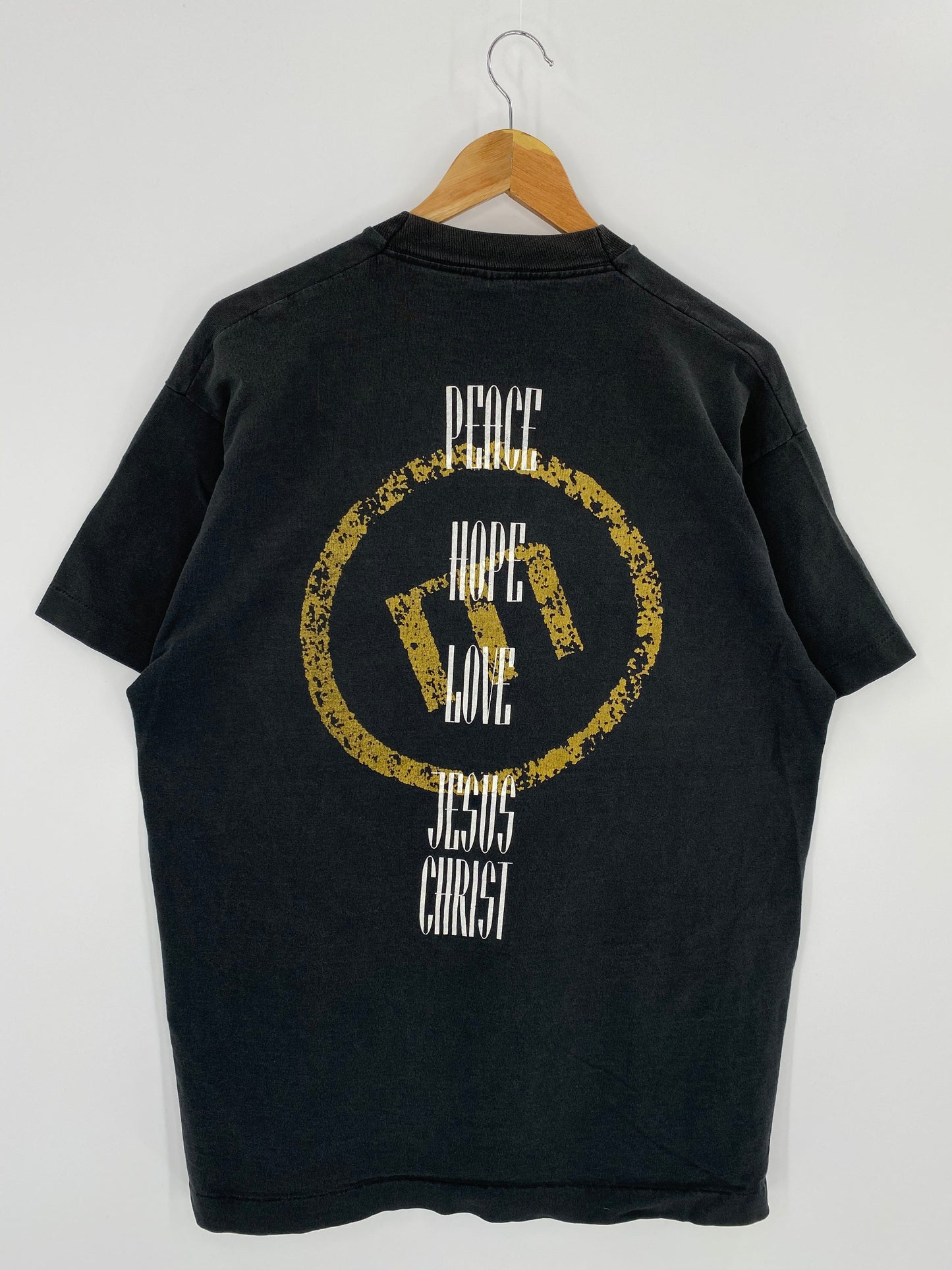 90’s JESUS CHRIST Made in USA Size XL Vintage T-shirt / K8182