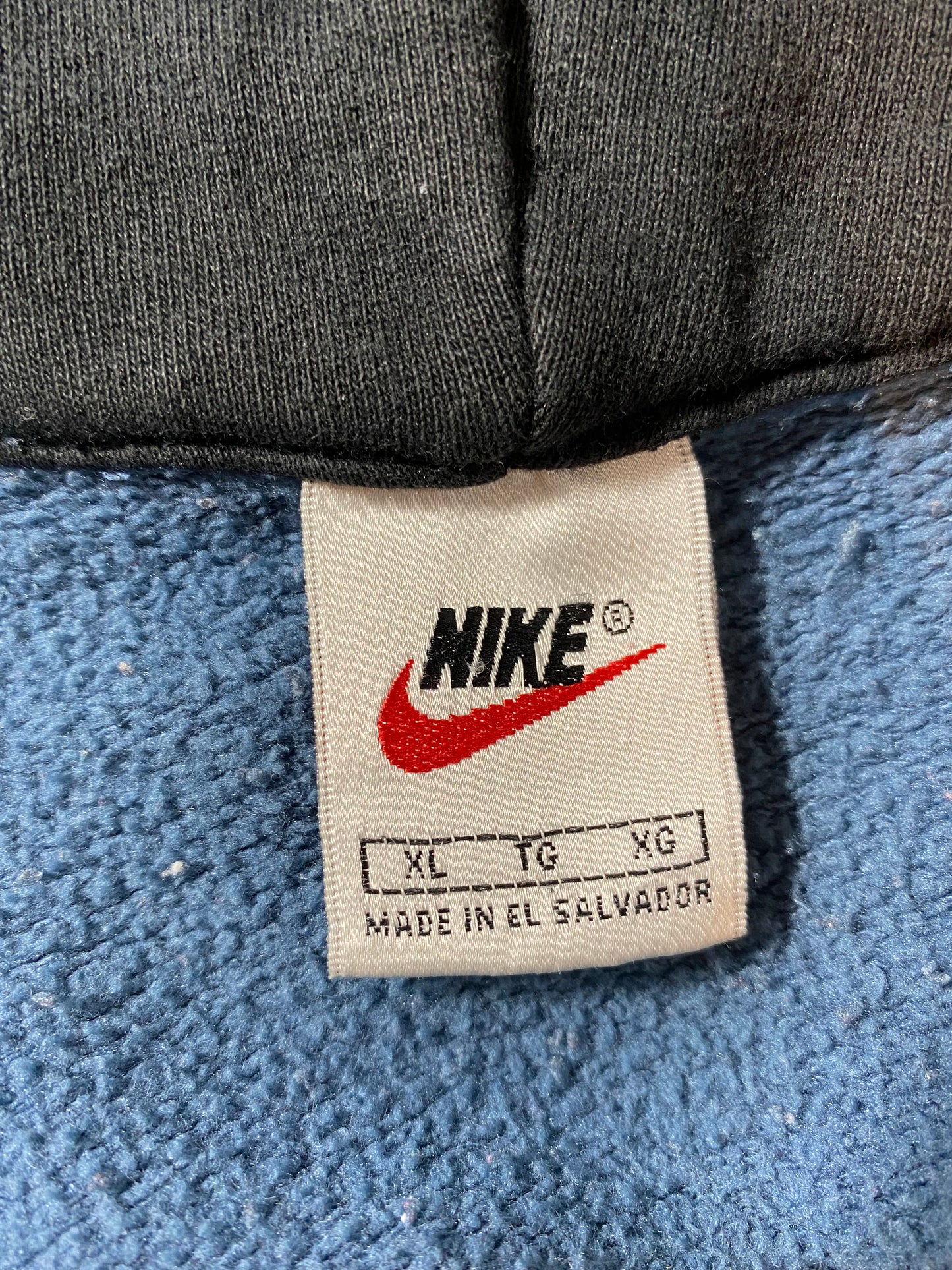 90’s NIKE MINI SWOOSH Size XL Vintage Half-zip Hoodie  Sweat-shirt / K2309