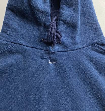 90’s NIKE Center Swoosh Damage Repaired Made in USA Size XL Vintage Hoodie Sweat-shirt / 6762