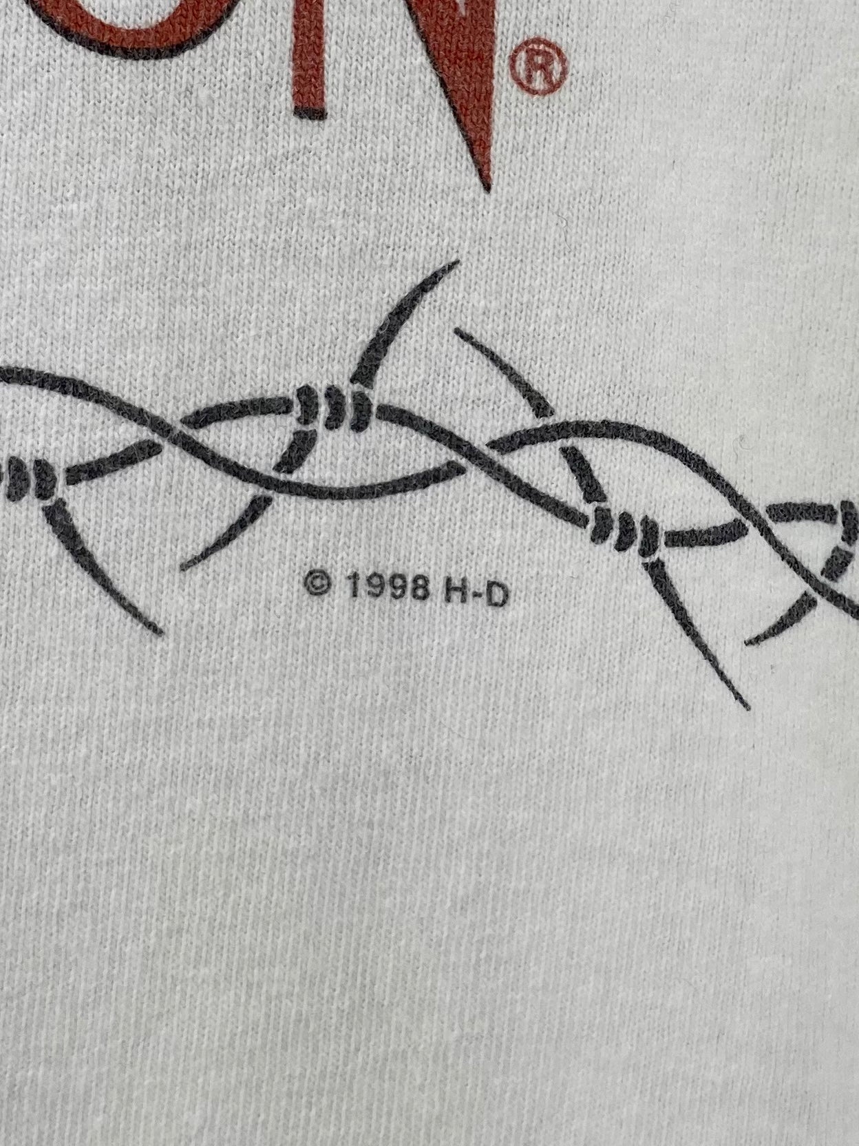 1998 Harley Davidson Made in USA Size XL Vintage T-Shirt / 7854