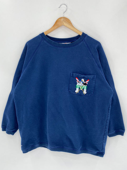 90’s Disney Mickey Size L-XL Vintage Sweat-Shirt / 5606