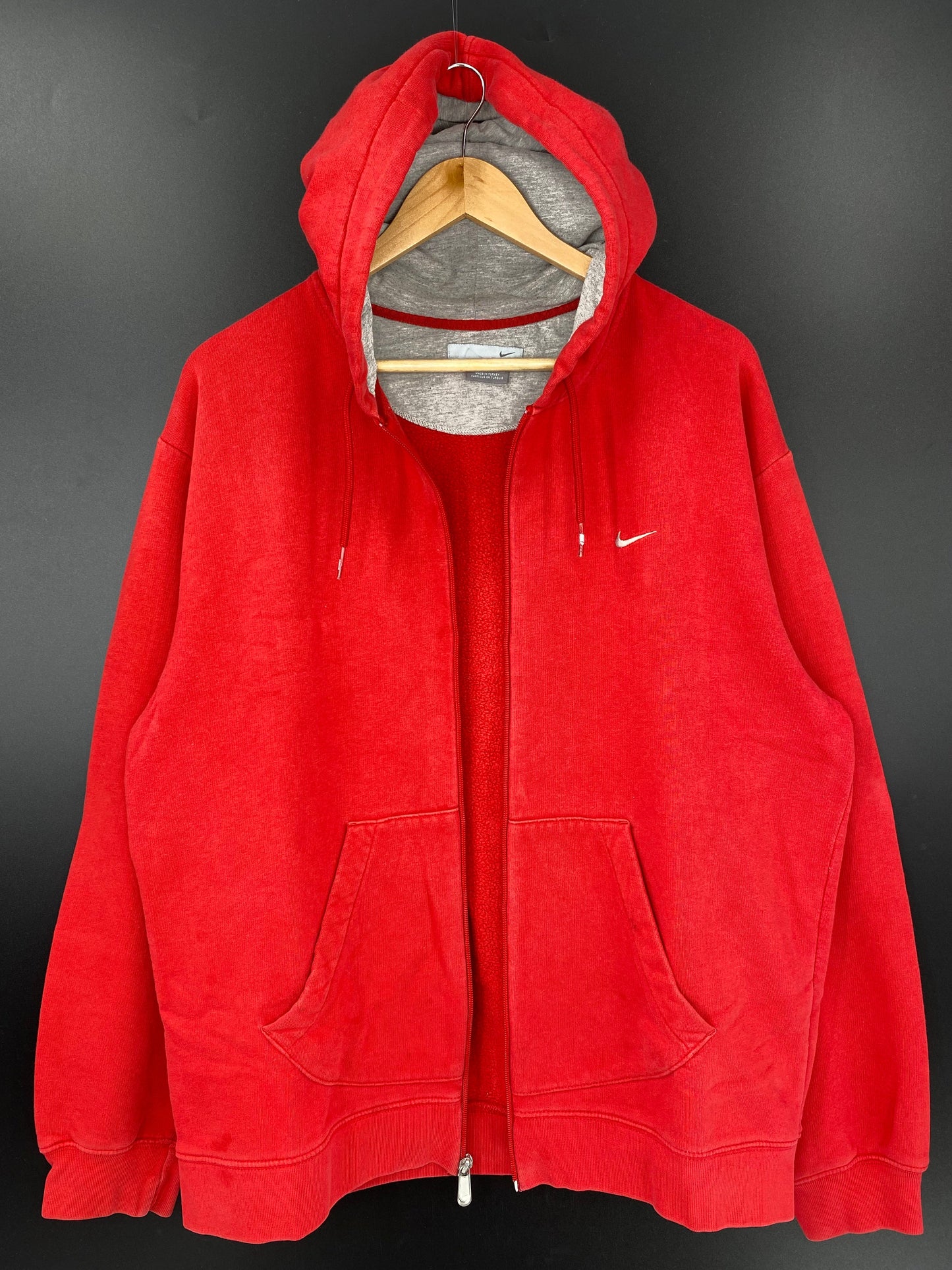 00' NIKE MINI SWOOSH Size L Vintage Zip-up Hoodie Sweat-Shirt / A5374