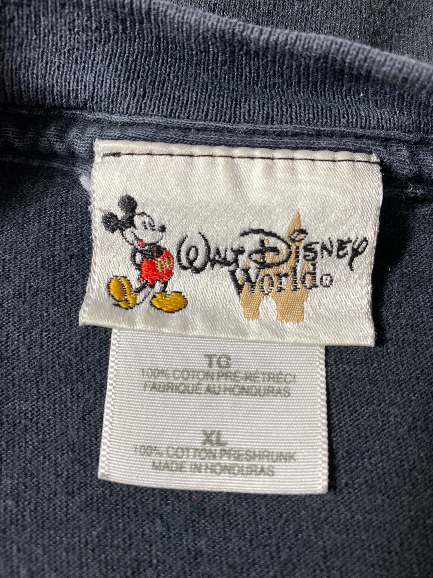 00' DISNEY PIRATES OF THE CARIBBEAN Size XL Vintage T-Shirts / K4048