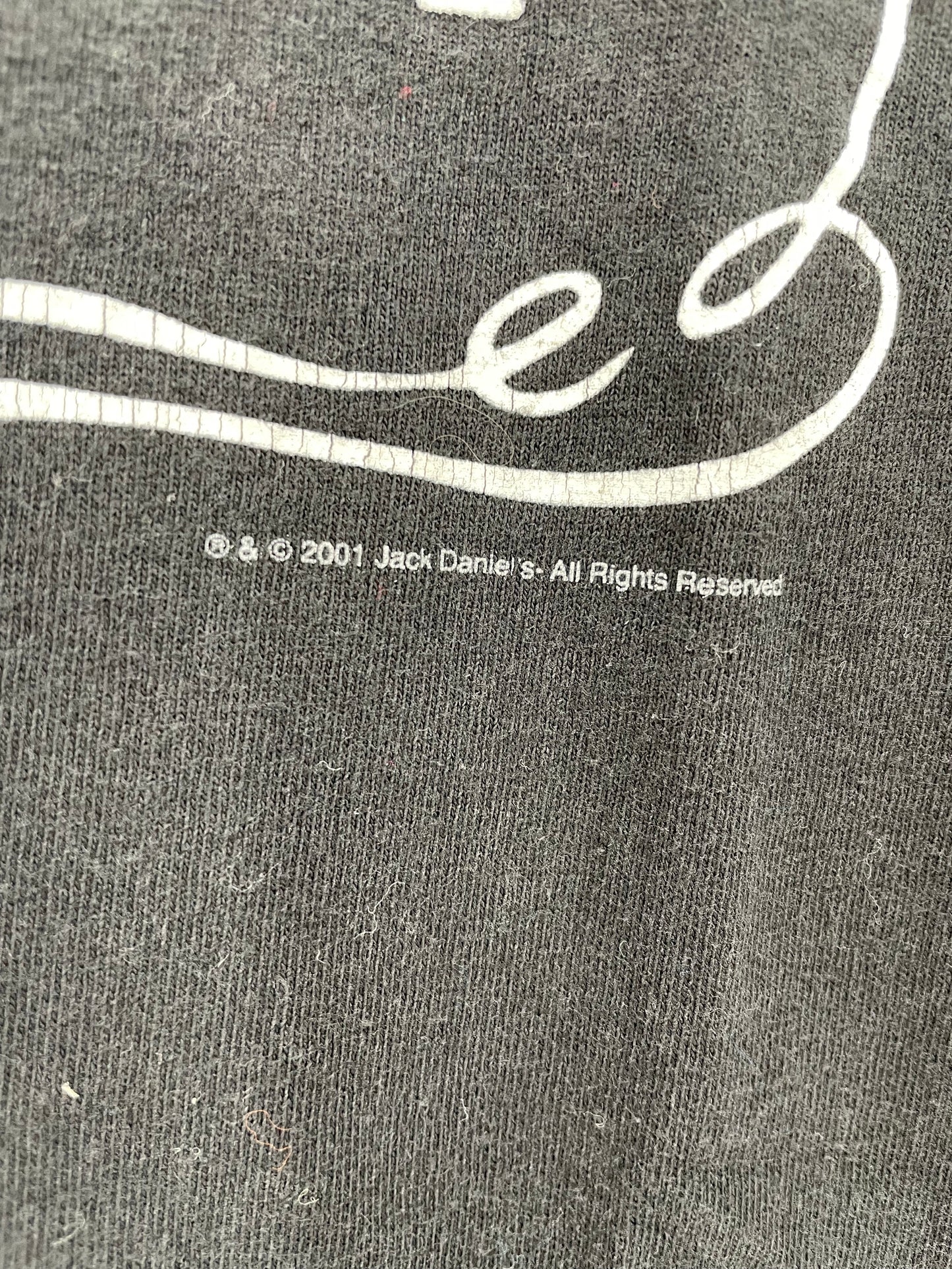 2001 JACK DANIEL'S Size XL Vintage T-Shirt / A1510