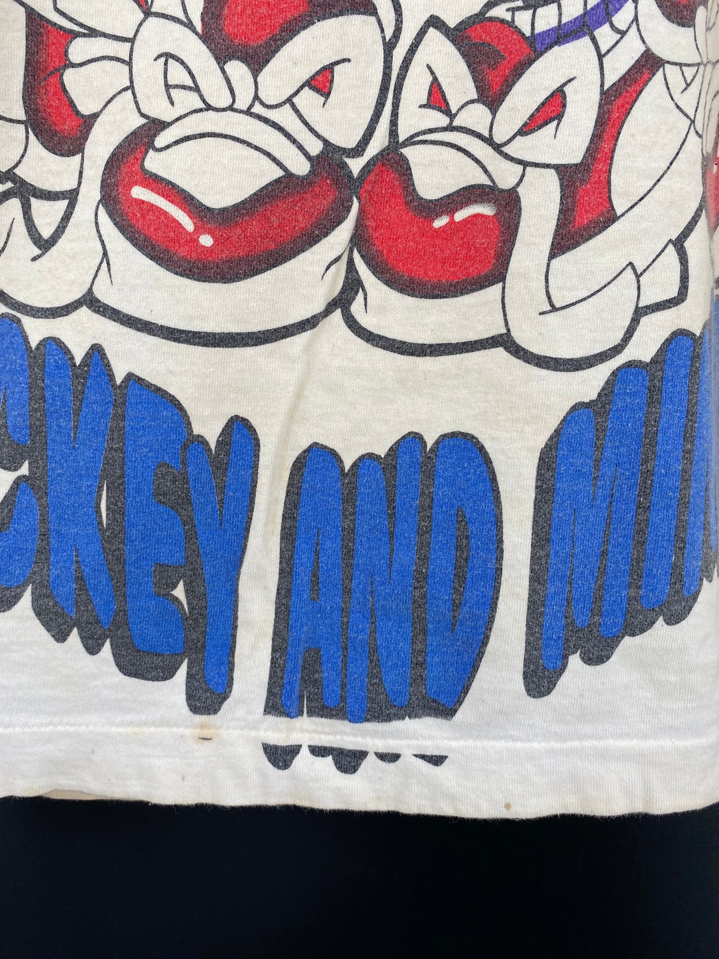 90’s DISNEY MICKEY AND MINNIE Made in USA Size One Size (Approx.L) Vintage T-Shirt / 9091