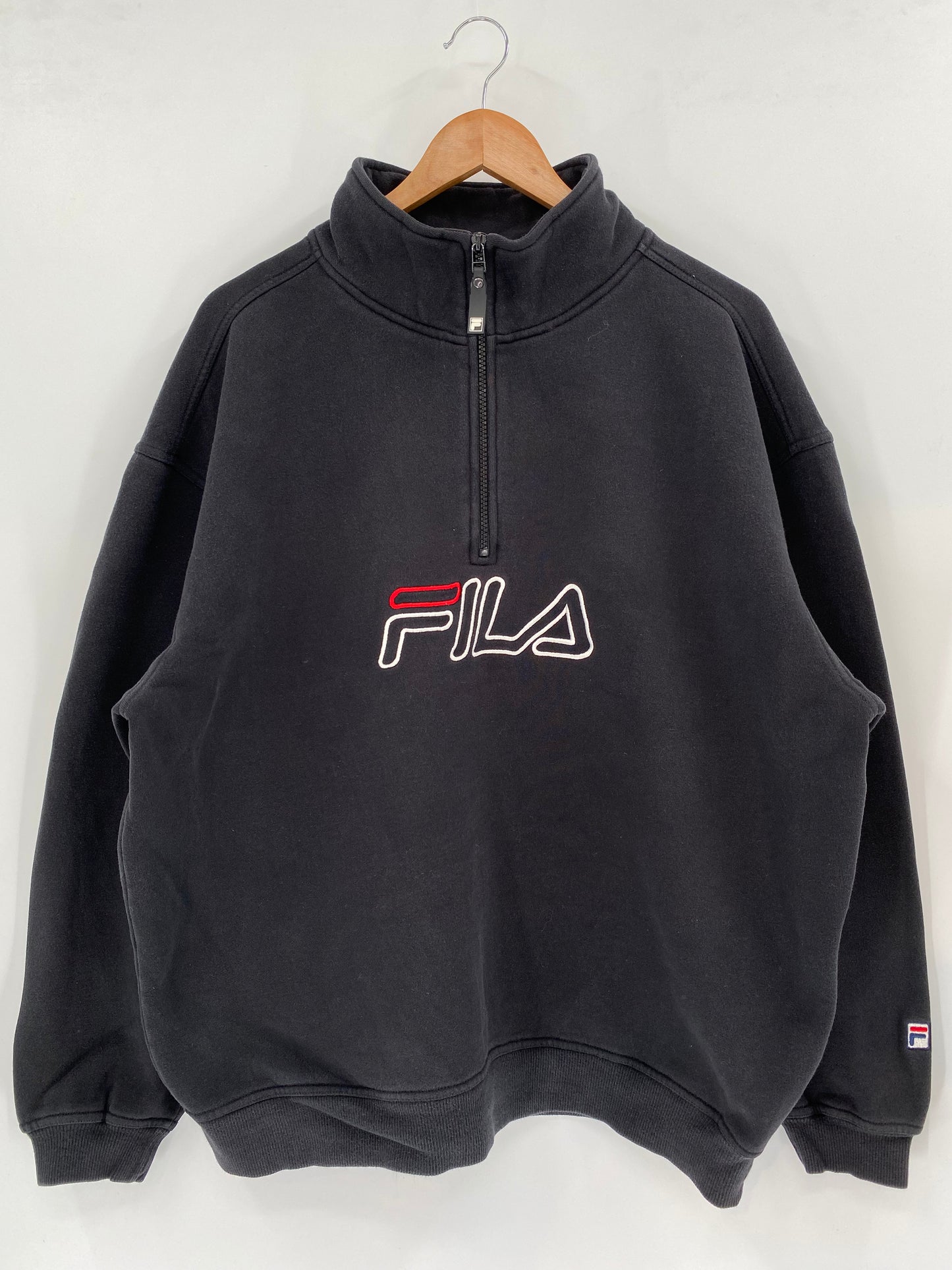 90’s FILA Size XL Vintage Half-zip Sweat-shirt / K2100