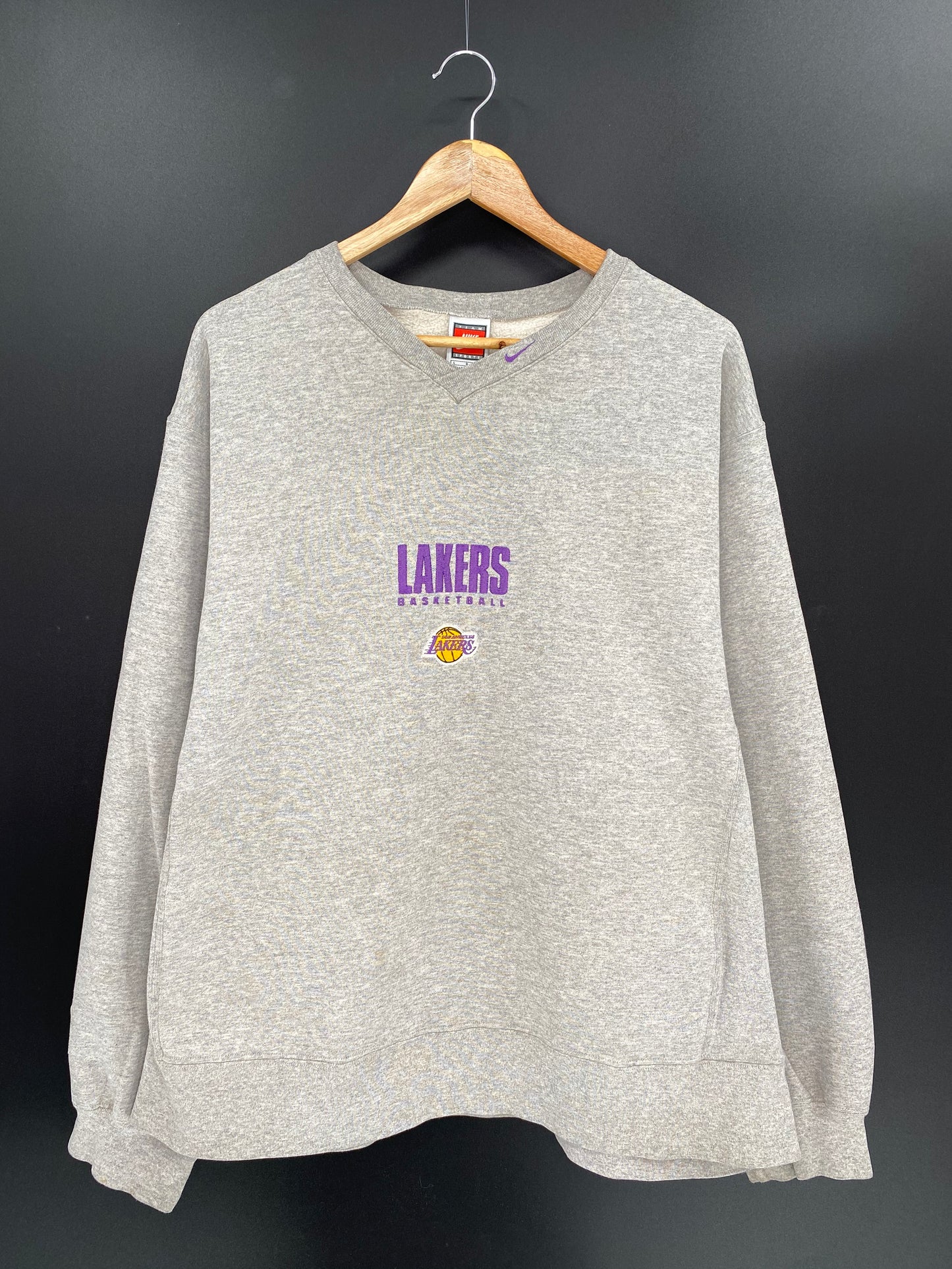 90's NIKE LAKERS Made in USA Size L Vintage NBA Sweat-shirt / 8361