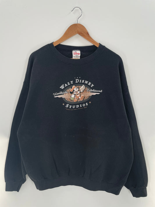 00' DISNEY WALT DISNEY STUDIOS Made in USA Size XXL Vintage Sweat-shirt / K3276