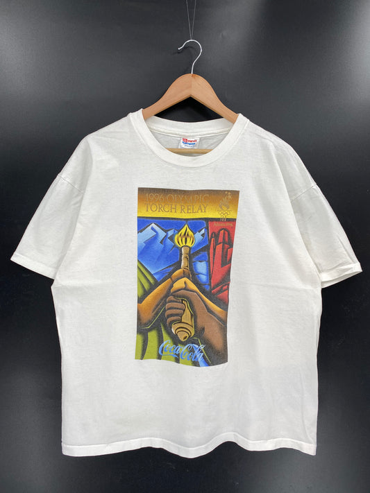 1996 ATLANTA OLYMPICS Made in USA Size XL Vintage T-Shirts / K4095